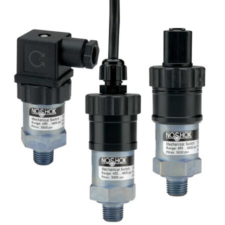 NOSHOK 300 Series Pressure Switch, SPDT, 15-230 psi, Hirschmann 300L-3-2-15/230-8